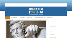 Desktop Screenshot of lincolncentforum.com